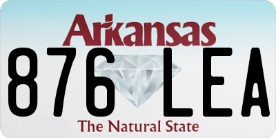 AR license plate 876LEA