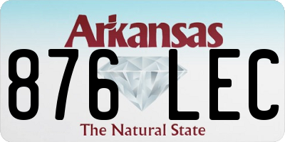 AR license plate 876LEC