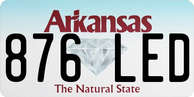 AR license plate 876LED