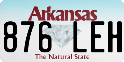 AR license plate 876LEH