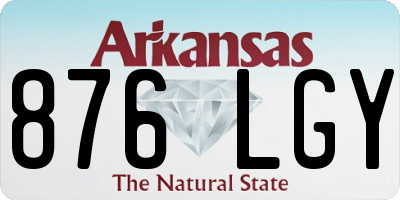 AR license plate 876LGY