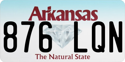 AR license plate 876LQN