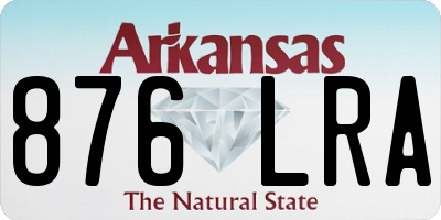 AR license plate 876LRA