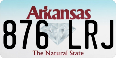 AR license plate 876LRJ
