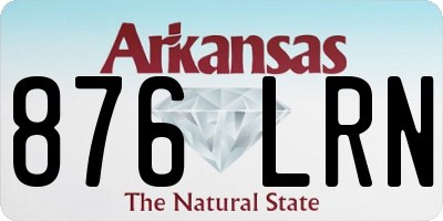 AR license plate 876LRN