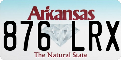 AR license plate 876LRX