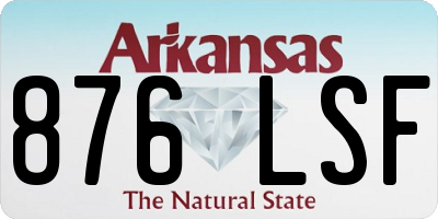 AR license plate 876LSF