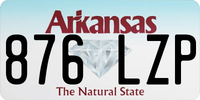 AR license plate 876LZP