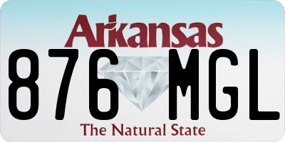 AR license plate 876MGL