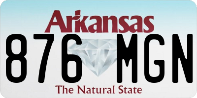 AR license plate 876MGN