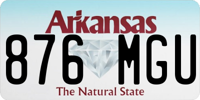 AR license plate 876MGU