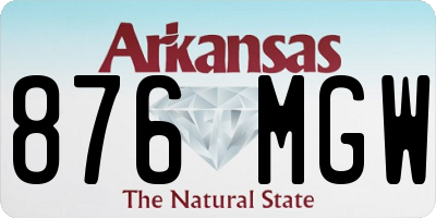AR license plate 876MGW