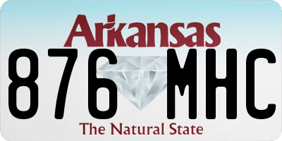 AR license plate 876MHC