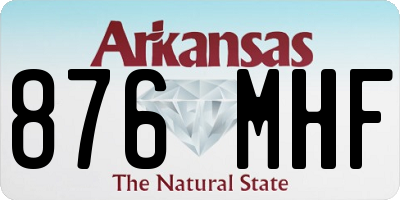 AR license plate 876MHF