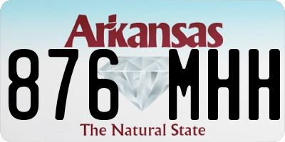 AR license plate 876MHH