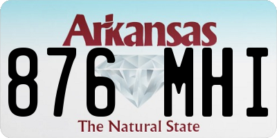 AR license plate 876MHI