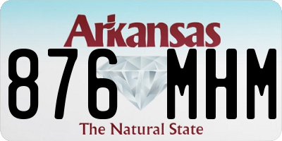 AR license plate 876MHM