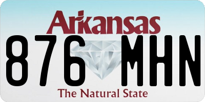 AR license plate 876MHN