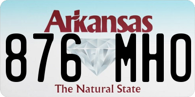 AR license plate 876MHO