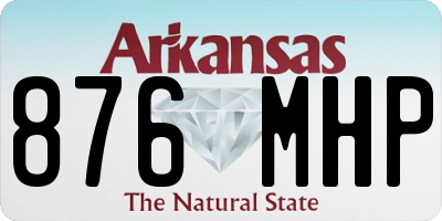 AR license plate 876MHP