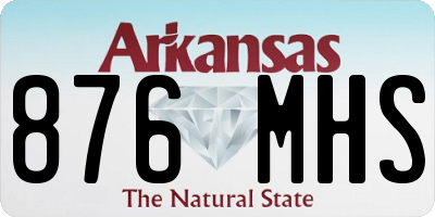 AR license plate 876MHS