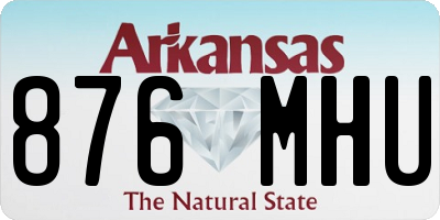 AR license plate 876MHU