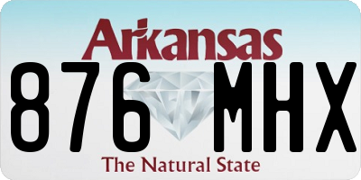 AR license plate 876MHX