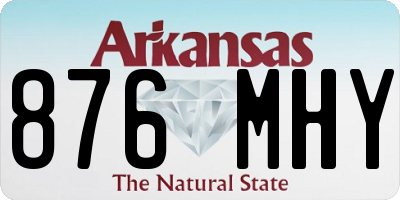 AR license plate 876MHY