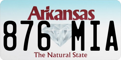AR license plate 876MIA