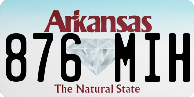 AR license plate 876MIH
