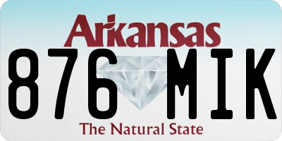 AR license plate 876MIK