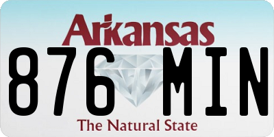 AR license plate 876MIN