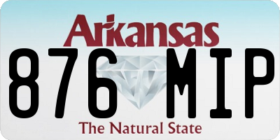 AR license plate 876MIP