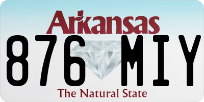 AR license plate 876MIY