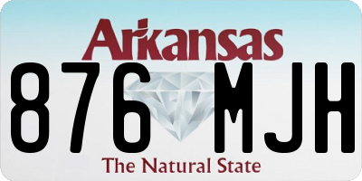 AR license plate 876MJH