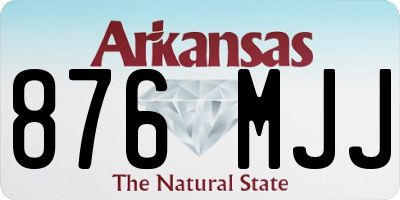AR license plate 876MJJ