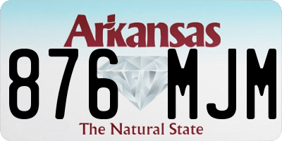 AR license plate 876MJM