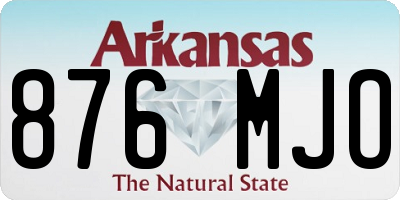 AR license plate 876MJO