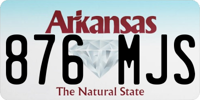 AR license plate 876MJS