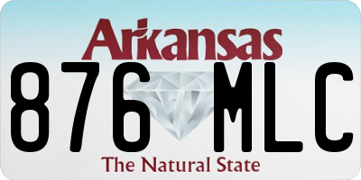 AR license plate 876MLC