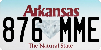 AR license plate 876MME