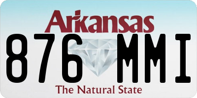 AR license plate 876MMI