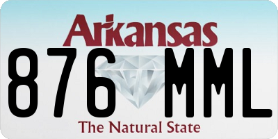 AR license plate 876MML