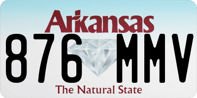 AR license plate 876MMV