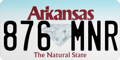 AR license plate 876MNR