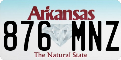 AR license plate 876MNZ