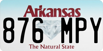 AR license plate 876MPY