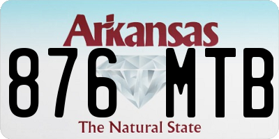 AR license plate 876MTB