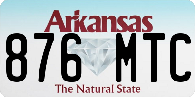AR license plate 876MTC