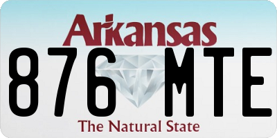 AR license plate 876MTE